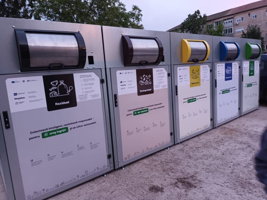 Noul model de insule ecologice digitalizate testat de Primăria Oradea, realizat în colaborare cu Europlast România SRL