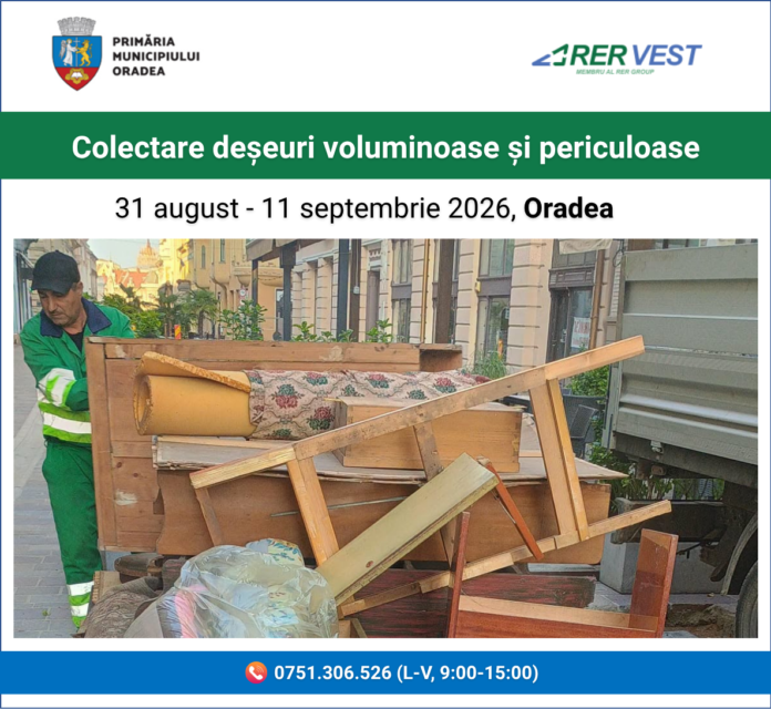 Campanie de colectare a deșeurilor voluminoase