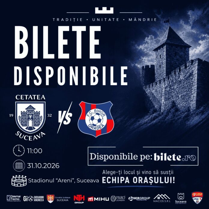 bilete meci FC BIHOR - Cetatea Suceava